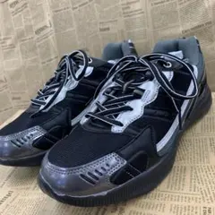 新品★メンズ★27.0cm★軽量 幅広 撥水ナイロンスニーカー 黒 1339