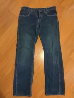 ブルー　ストレートパンツ　コーデュロイのサムネイル