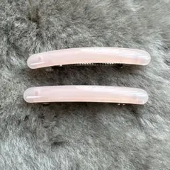 ピンクのヘアバレッタ2個セット