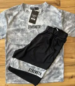 新品　140cm タイダイ柄 Tシャツ&ハーフパンツ　２枚セット ジャージ素材