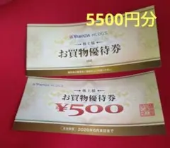 ヤマダ電機 お買物優待券 11枚 5500円分