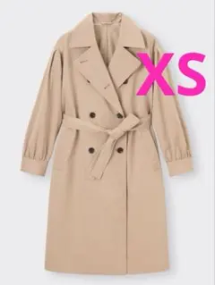 GU Volume Sleeve Trench Coat Water Repellent Trench Coat
