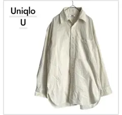Uniqlo U ユニクロユー コーデュロイシャツ XS オフホワイト 生成り綿