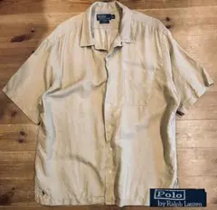 シャツ 古着 90s POLO RALPH LAUREN ラルフローレン 開襟