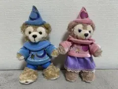 【値下げ】ダッフィー　シェリーメイ　シー開業10周年記念　ぬいぐるみバッジセット