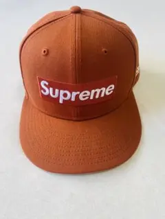 Supreme オレンジ MLB teams box logo NEW ERA