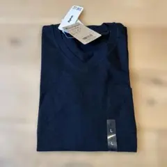 Champion ブラック VネックTシャツ Lサイズ