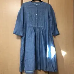 再お値下げ　未着用　スタディオクリップ 綿ワンピース　ブルー　L