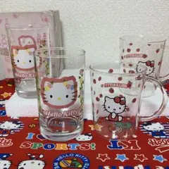 1997年 レトロ HELLO KITTY グラスセット エンジェルキティ - メルカリ