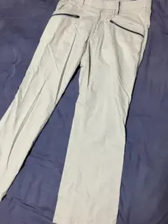 カッター&バック メンズパンツ ライトグレー ジップデザイン