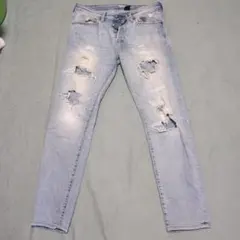 スキニージーンズ 32/32 ライトブルー