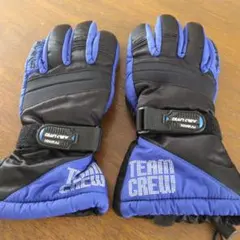 TEAM CREW NANKAI バイクグローブ 黒/青