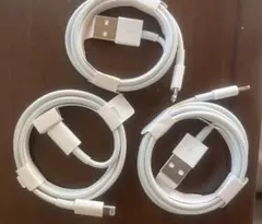 iPhone ライトニングケーブル　3本 新品 USB 充電器 新品 純正品質