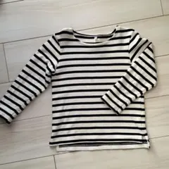 無印キッズボーダー長袖トップス120cm即購入可！