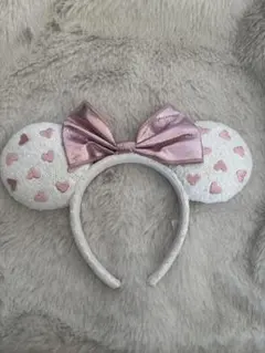 ミニー風カチューシャ ハート模様