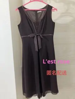 結婚式ドレス　お呼ばれ　二次会　レストローズ　レースワンピース