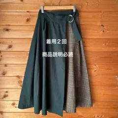 大人の休日スカート　英国調スカート　秋冬　ラルフローレン系　北欧系　旅好き