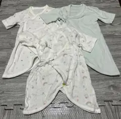 長袖コンビ肌着 3点セット UNIQLO+おまけ 50～60cm