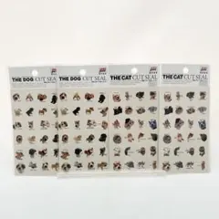 【レア/未使用】THE DOG THE CAT カットシール 平成レトロ 犬 猫