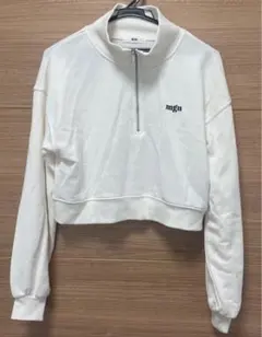 WEGO mgu ハーフジップ トレーナー L アイボリー
