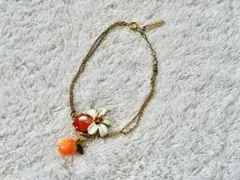 Les Nereides オレンジと花のブレスレットのサムネイル