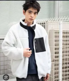 wego ボアジャケット　ホワイト