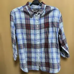 KEITH Irish Linen チェック柄長袖シャツのサムネイル
