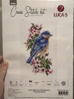 LUCAS-S BLUE BIRD ON THE BRANCH刺繍キット