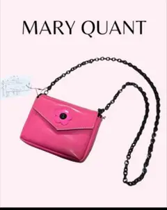 希少　新品　MARY QUANT 2WAY ミニショルダー　ピンク　エナメル
