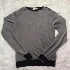 MONCLER ニット 定番 ワッペン S ブラックのサムネイル