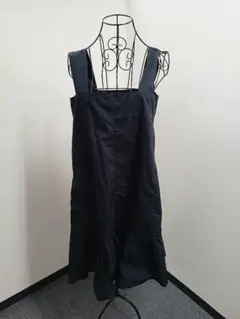 104黒いキャミワンピース黒L