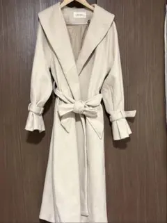 ロイヤルパーティー ホワイトベージュ ロングコート F