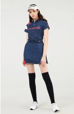 le coq sportif 半袖 ポロシャツ ゴルフ ドット