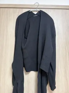 値下げMURUA リブニット カーディガン ブラック F