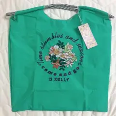 【本日限定価格】 d.kelly 刺繍エコバッグ 花柄