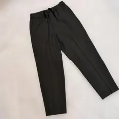 美品 UNIQLO ユニクロ U ワイドフィットテーパードパンツ M オリーブ