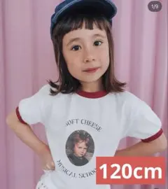 softcheese ソフトチーズ リンガーTシャツ　120のサムネイル