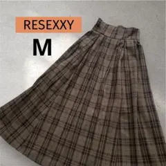 RESEXXY ハイウエストコルセットスカート　ロング　フレア　チェック　秋冬