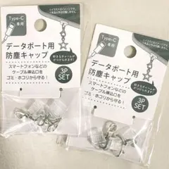Type-C 防塵キャップ6個セット チャーム対応 充電口カバー 推し活 スマホのサムネイル