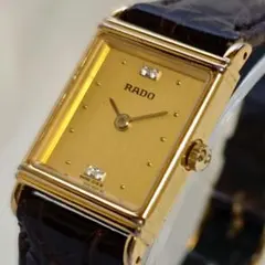 RADO レディース腕時計 ゴールド スクエア スイス製 小ぶり上品ヴィンテージのサムネイル