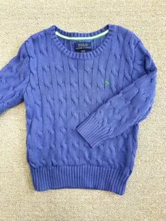 【美品】POLO ラルフローレン　ケーブルニット　100