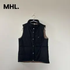 ワッキー【美品】マーガレットハウエル　ベスト　ベージュ✖️オレンジレッド ワッキー様専用【美品】マーガレットハウエル ベスト ベージュ