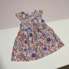 花柄ノースリーブワンピース 100cm