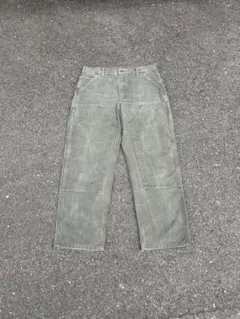 カーハートダブルニーペインターパンツ　B136モス USA製