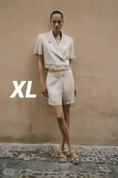 ZARA レースショートブレザー S 鈴木亜美さん着用 - メルカリ
