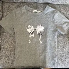 リボン 半袖Tシャツ