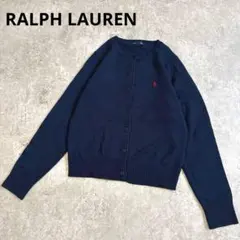 ラルフローレンRALPH LAUREN クルーネックポニー刺繍長袖カーディガンのサムネイル