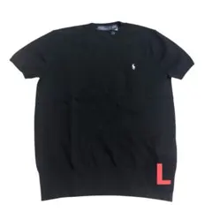 Polo Ralph LaurenショートスリーブクルーネックセーターブラックL