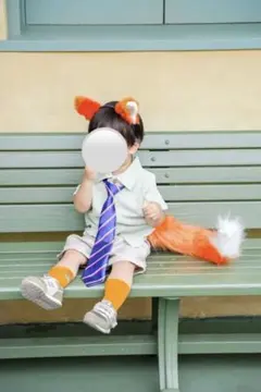Dハロ、ズートピア、ニック コスプレ シャツ パンツ セット XLサイズ