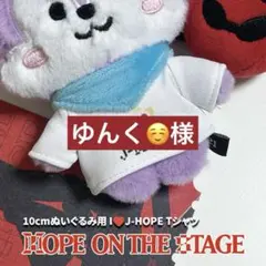 ゆんく☺️様　J-HOPE 10cm ぬいぐるみ用 Tシャツjhope